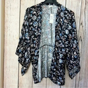 Sim & Sam Floral women’s kimono cardigan Size Small